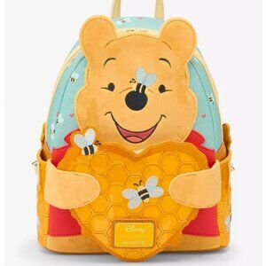 Loungefly Disney Winnie The Pooh Mini Backpack Honey Scented Honey Heart Bag New
